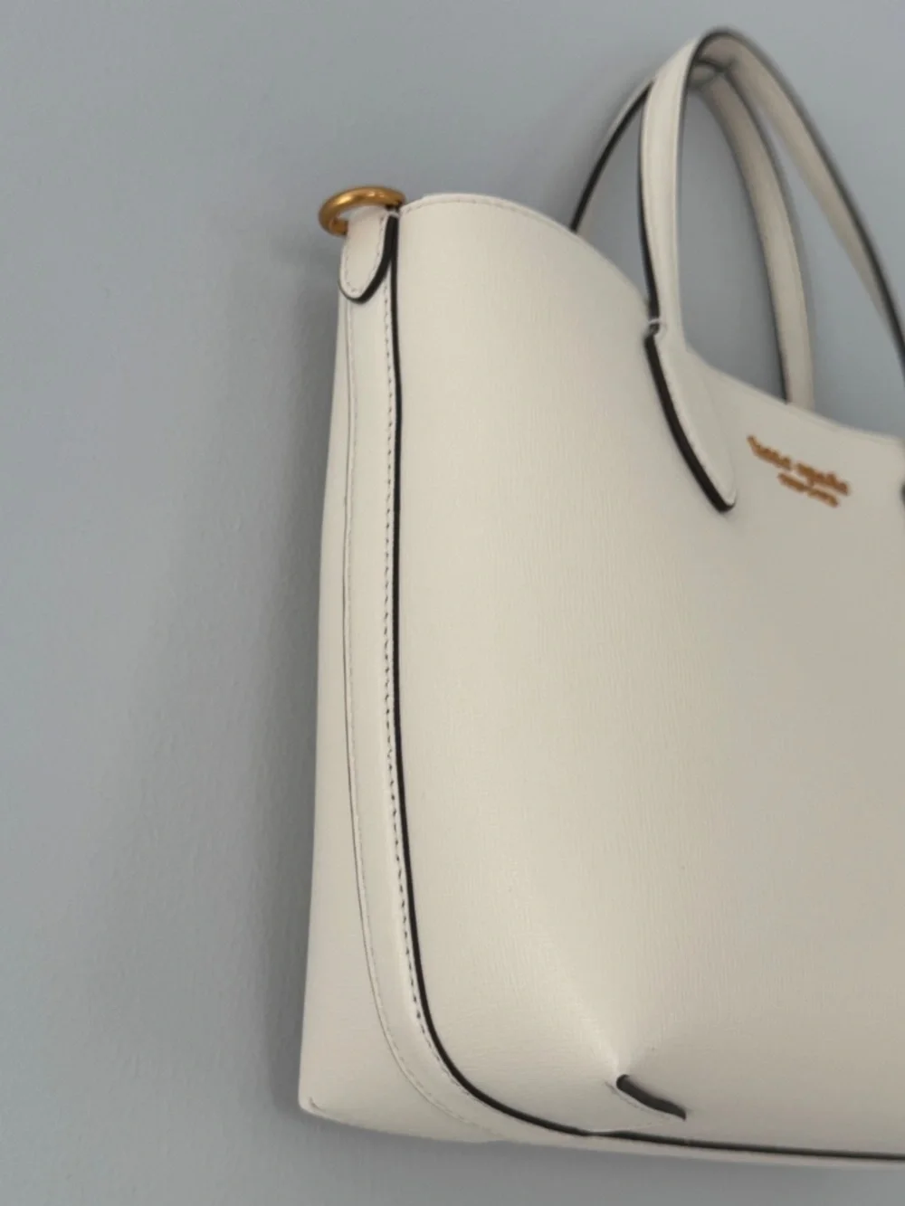 Kate spade New York Medium Bleecker Saffiano Leather Tote/Crossbody Parchment